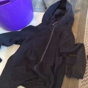 Black hoodie lululemon jacket